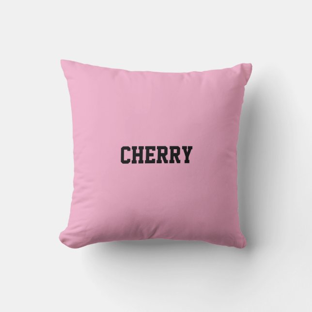Coussin Décoration Cerise Rose  (Recto)