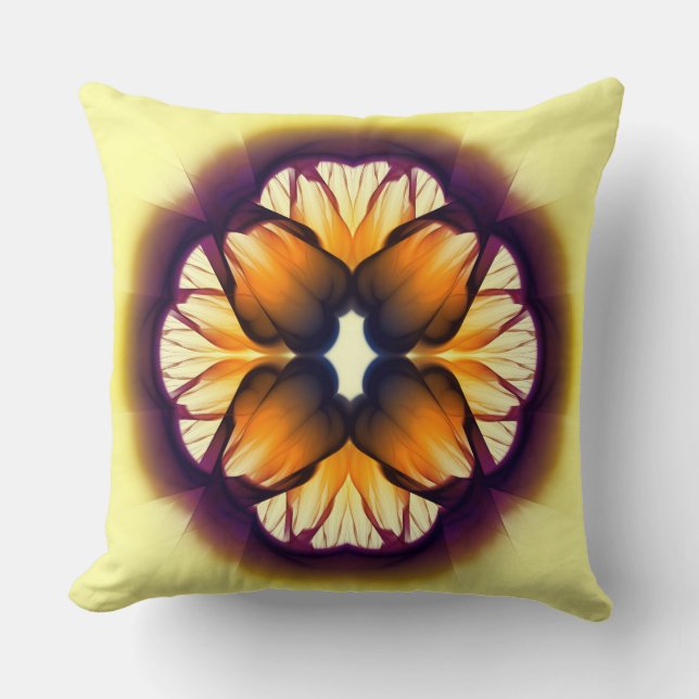 Coussin Décoration colorée flamboyante (Recto)