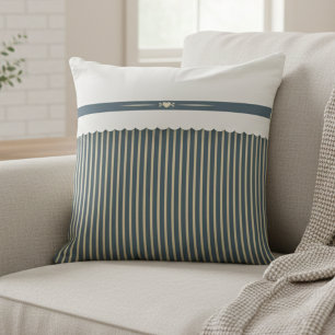Coussin Décoration d'accent de ferme moderne rayée