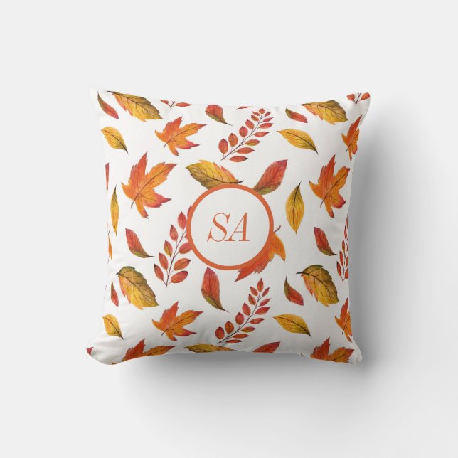 Coussin Décoration d'automne pour la maison Feuilles d'aut (Recto)
