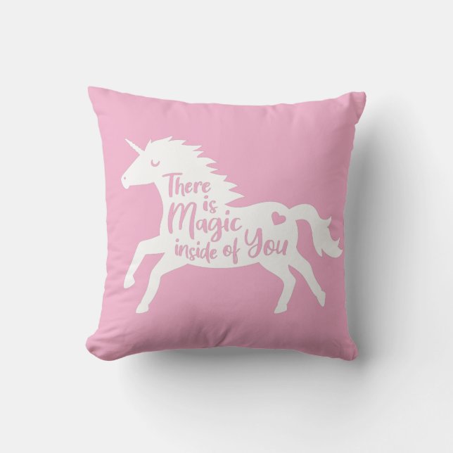 Coussin Décoration de chambre de fille avec magie de licor (Recto)
