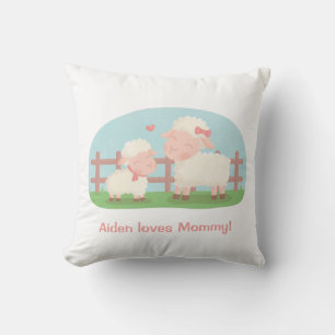 Coussin Décoration de chambre de nursery pour bébé agneau
