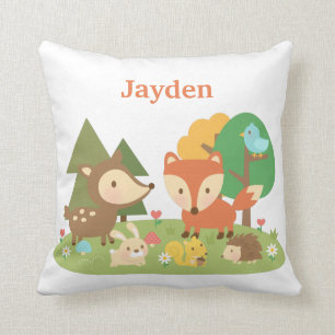 Coussin Décoration de chambre pour enfants avec des animau