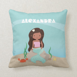 Coussin Décoration de chambre pour filles La Petite Sirène