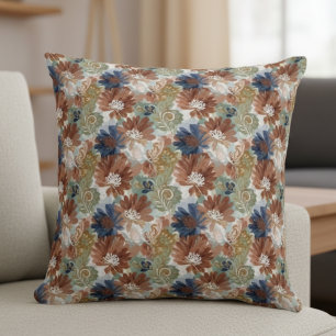 Coussin Décoration de fleurs sauvages botaniques florales