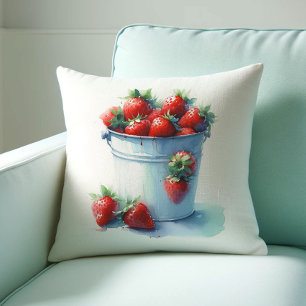 Coussin Décoration de la ferme de fraises