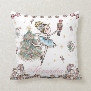 Coussin Décoration de la fille du ballet de Noël de Nutcra