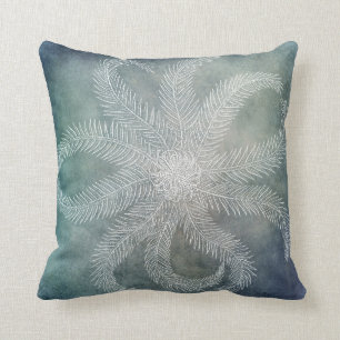 Coussin Décoration de la plage Sea Star Blue Watercolor T