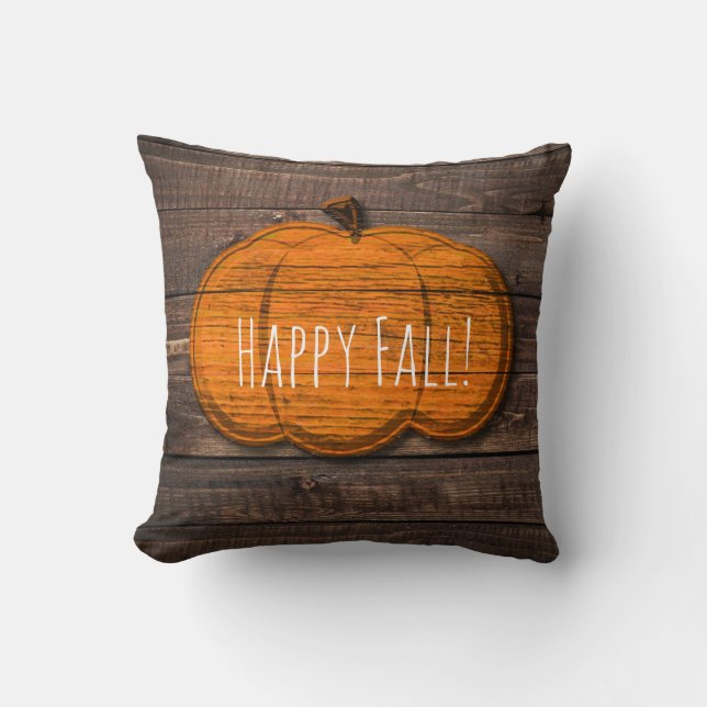 Coussin Décoration de maison automnale Halloween citrouill (Recto)