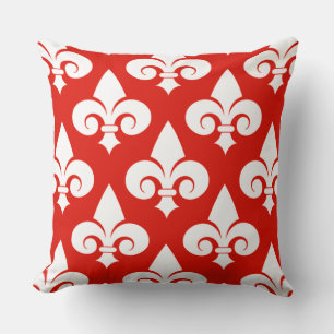 Coussin Décoration de maison élégante motif fleur de lis r