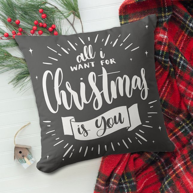 Coussin Décoration de maison flocon de neige gris festive (Home Decor Festive Snowflake Gray Throw Pillow)