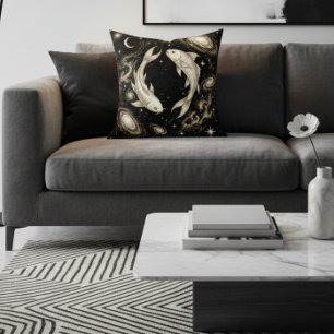 Coussin Décoration de maison Galaxie Poissons Zodiaque Cél