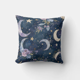 Coussin Décoration de maison Lune et Étoile céleste Cous