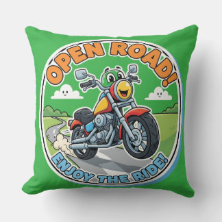 Coussin Décoration de nurserie aventureuse de moto cool