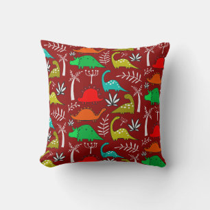 Coussin Décoration de nurserie de dinosaures pour petits e