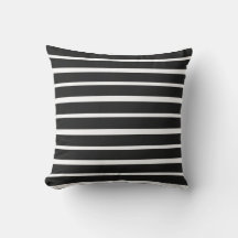 Décoration de patio moderne rayée noir et blanc