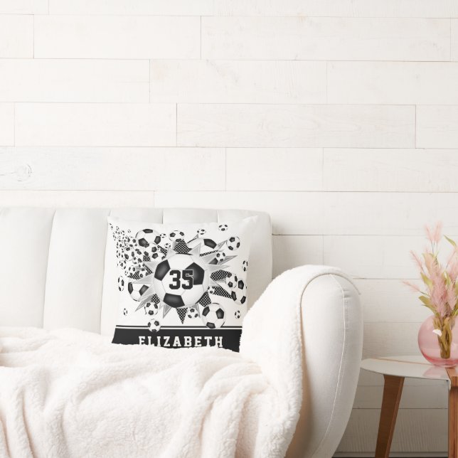 Coussin décoration de salle de football filles star sporti (Canapé)