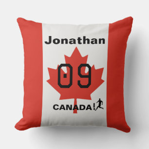 Coussin Décoration de terrain de maison de fierté Canada