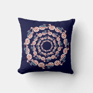 Coussin décoration de vélo patriotique usa flag
