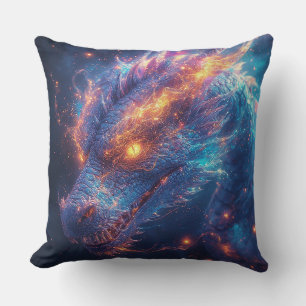 Coussin Décoration Fantastique Énergie Dragon de Feu