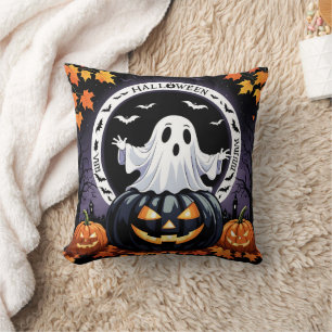 Coussin Décoration fantôme éffrayante pour la nuit d'Hallo