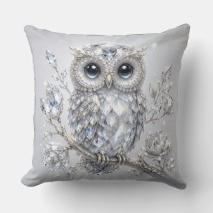 Coussin Décoration magique nocturne élégante de hibou arge