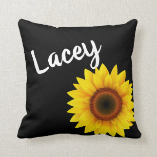 Coussin Décoration personnalisée de la maison de tournesol