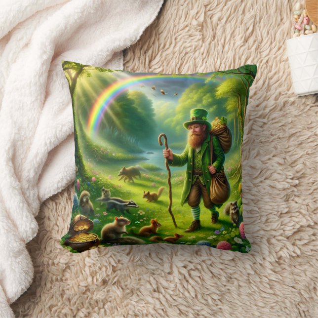 Coussin Décoration verte émeraude de la Saint-Patrick par  (Couverture)