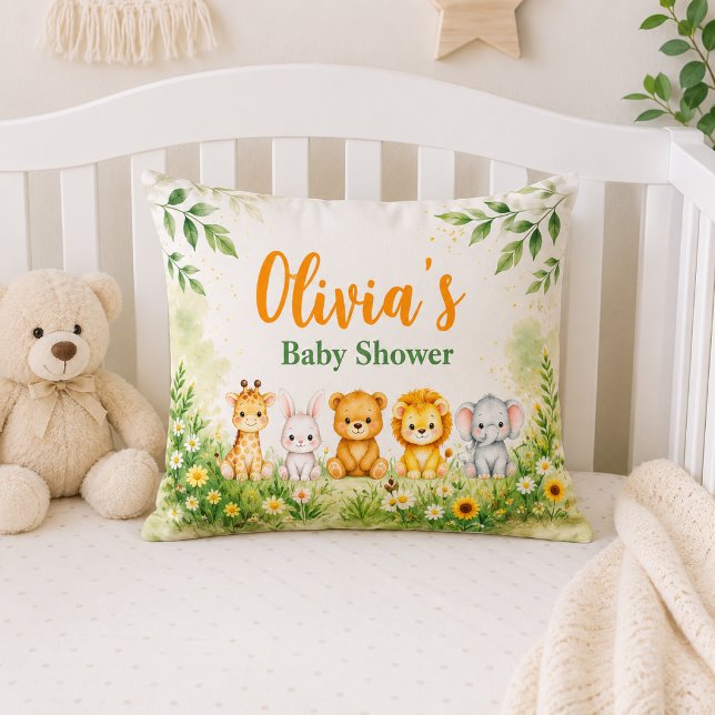 Coussin Décorations de fête prénatale pour bébé avec des a (Créateur téléchargé)