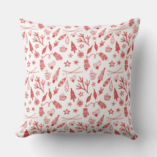 Coussin Décorations de Noël à la main