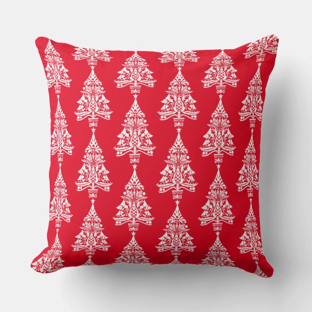 Coussin Décorations de Noël traditionnelles scandinaves (Recto)