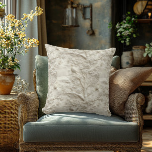 Coussin décorative à la crème classique brodée