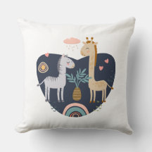 Coussin décorative avec un motif mignon.