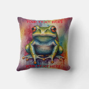 Coussin Découvrez la magnifique grenouille captivante
