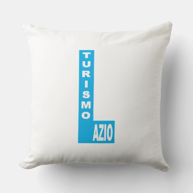 Coussin décratif garnd modèle DESIGN LAZIO TURISMO (Recto)