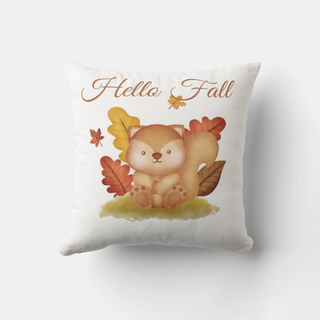 Coussin d'écureuil d'automne (Verso)