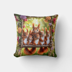 Coussin d'écureuils éponges