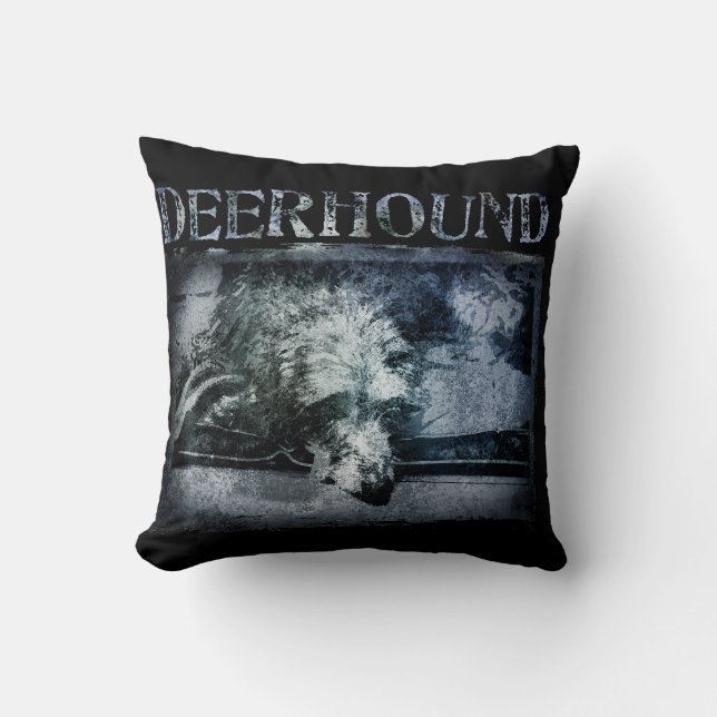 Coussin Deerhound grunge (Recto)