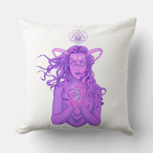 Coussin Déesse antique des dimensions art pourpre