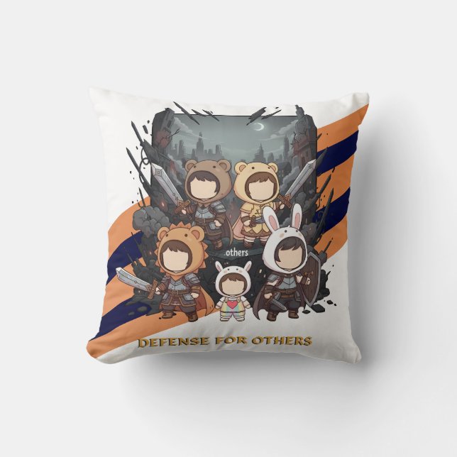 Coussin Défense des autres - Petits Gardiens (Recto)