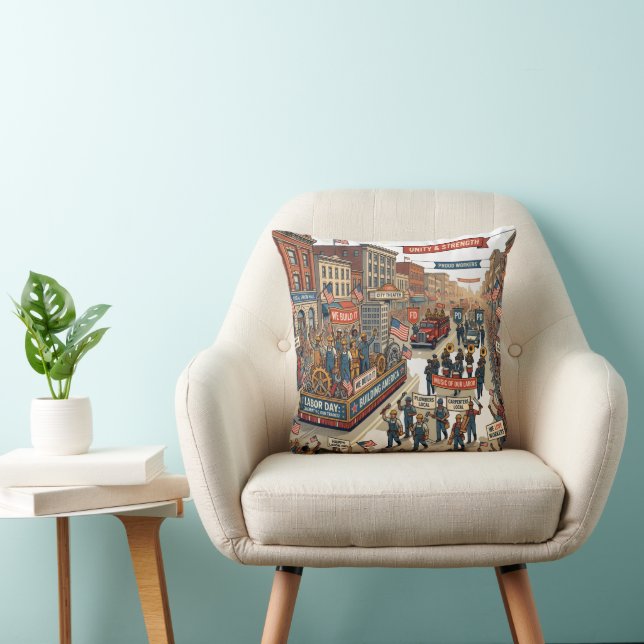 Coussin Défilé de la fête du Travail (Chaise)