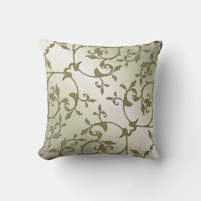 Coussin Défiler les Feuilles d'Olivier (Recto)