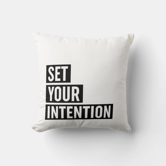 Coussin Définir la typographie de votre intention (Recto)