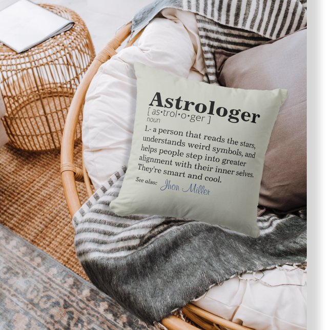 Coussin Définition d'astrologue personnalisable (Créateur téléchargé)
