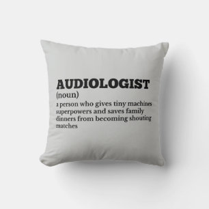 Coussin Définition d'audiologie amusante