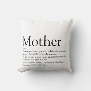 Coussin Définition de la meilleure mère du monde