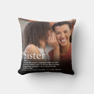 Coussin Définition de la meilleure sœur au monde Photo mod