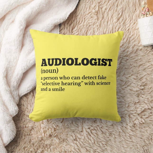 Coussin Définition de l'audiologiste Hilaire (Couverture)