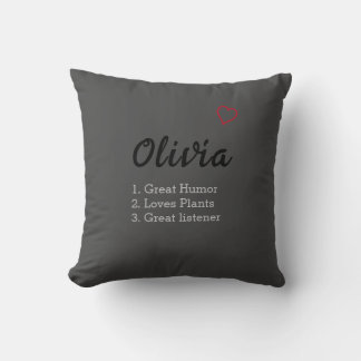 Coussin Définition de nom personnalisée