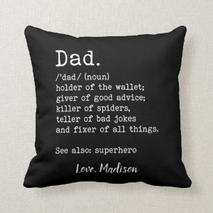 Coussin Définition de papa Cadeau de Fête des pères person